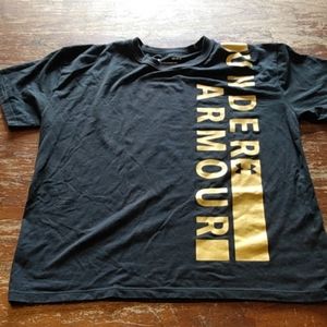 Under Armour black and gold t-shirt